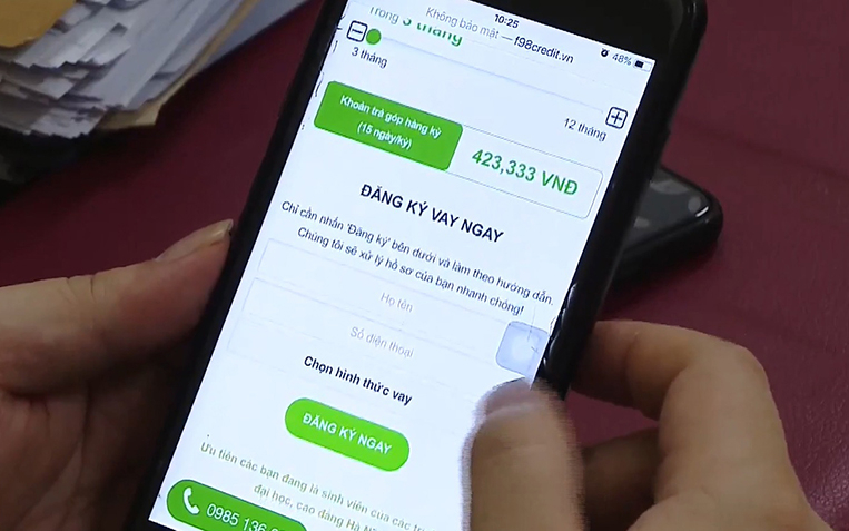 Xử lý các dịch vụ cho vay nặng lãi hoạt động biến tướng “vay qua app